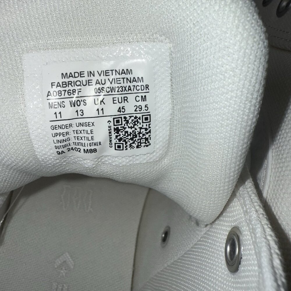 Converse CTAS Malden Street Mid Top Shoes Vintage White Sneakers Men’s Size 11 - Picture 4 of 9